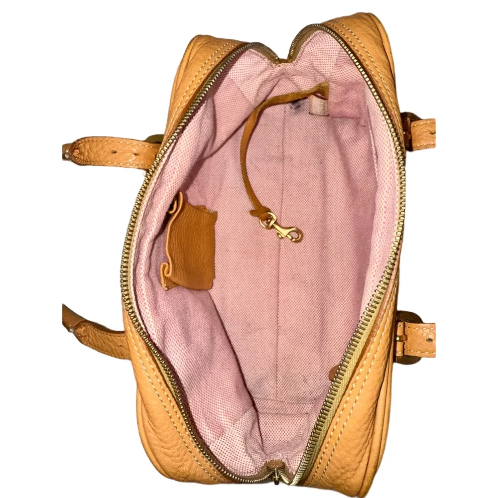 Vintage Dooney Bourke Top Handle Leather Satchel